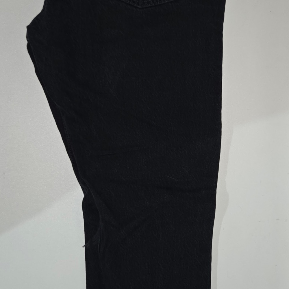 Levis Jeans Womens 29x28 Black Premium 501 Button Fly Classic Straight Leg